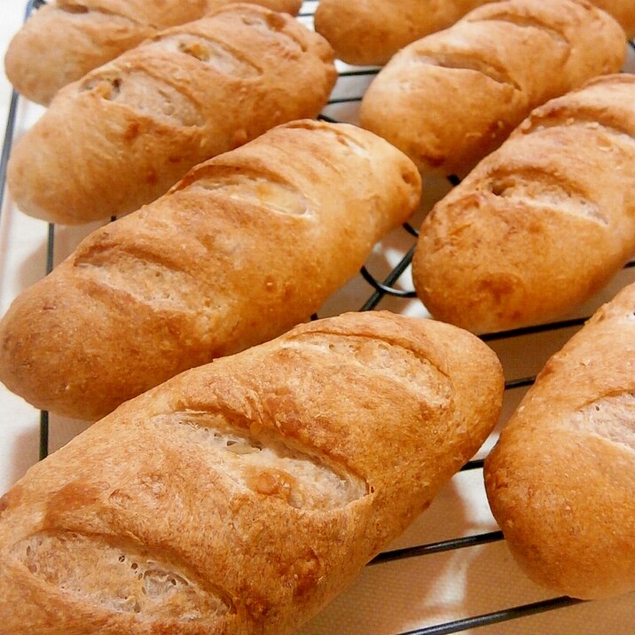 HB使用。はちみつ生姜のフランスパン(くるみ入り)